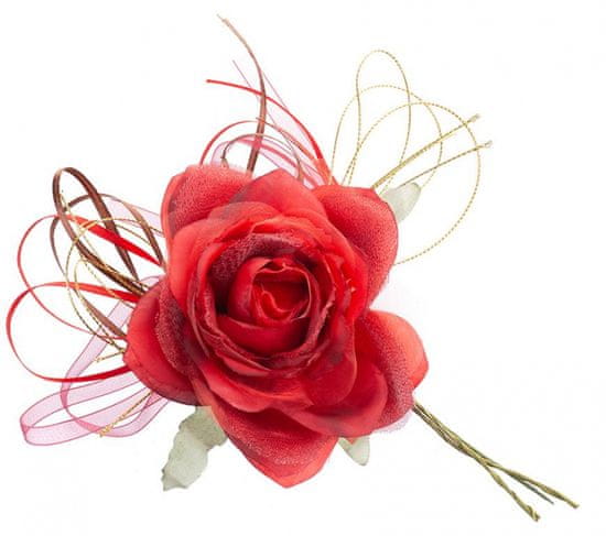MAGIC HOME Ruža, červená, stonka, veľkosť kvetu: 10 cm, dĺžka kvetu: 18 cm, bal. 6 ks