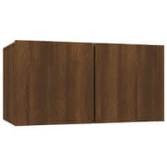 Vidaxl 10-dielna súprava TV skriniek hnedý dub spracované drevo