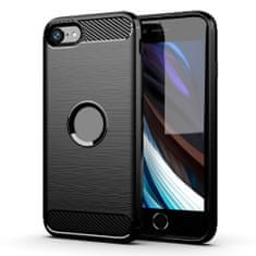 FORCELL Obal / kryt pre Apple iPhone SE 2020 čierne - Forcell CARBON