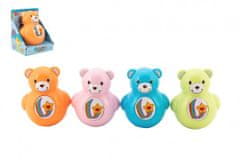 Teddies Medvedík Roly Poly pískacie 10 cm plast 4 farby