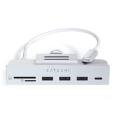 Satechi USB-C Clamp Hub pre 24-palcový Imac - adaptér pre Imac, strieborný