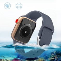 IZMAEL Silikónový remienok APS na hodinky pre Apple Watch Ultra / 8/7/6/5/4/3/2 / SE (49/45/44 / 42 mm) - Modrá KP25123