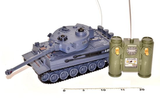 Teddies Tank Tiger RC na diaľkové ovládanie 28 cm