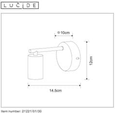 LUCIDE Nástenné svietidlo LEANE