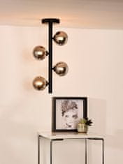 LUCIDE Flush ceiling light TYCHO Black