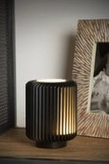 LUCIDE Stolová LED lampa TURBIN Black, priemer 10,6cm