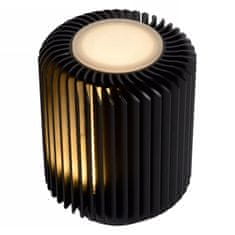 LUCIDE Stolová LED lampa TURBIN Black, priemer 10,6cm