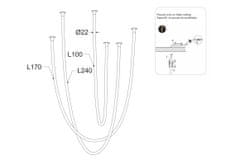 ACA LED závesné svietidlo JUNGLE 60W/230V/3000K/3500Lm/IP20, Flicker free