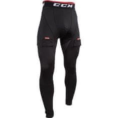 CCM Nohavice so suspenzorom CCM Compression Pant Jock SR Senior, S, čierna