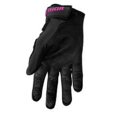 THOR rukavice SECTOR dámske černo-ružové XL