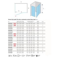 Mereo Novea sprchovací kút, obdĺž., 90x80x200 cm, pravý, chróm EC CK10214ZP - Mereo