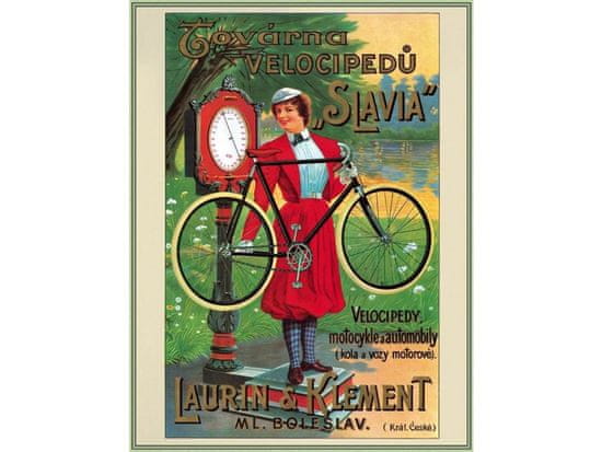 Cedule-Cedulky Plechová retro ceduľa - Továrna velocipedů