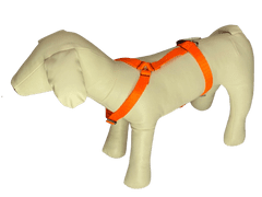 Palkar Klasický postroj pre psov 28 cm - 45 cm veľ. 2 oranžová
