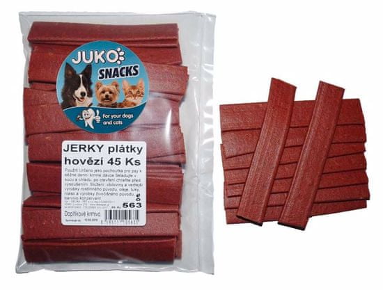 Juko Jerky plátky Hovädzie Snacks (45 ks)