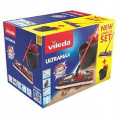 VILEDA Plochý mop so žmýkačkou a vedrom Ultramax XL BOX