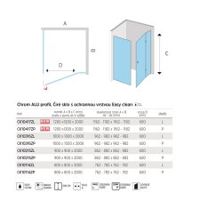 Mereo Novea sprchovací kút, štvor., 90x90x200 cm, ľavý, sklo číre 6/6 mm, EC CK10215ZL - Mereo