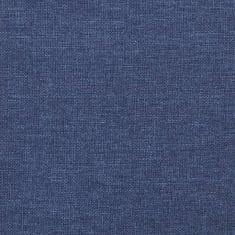 Vidaxl Matrac s taštičkovými pružinami modrý 100x200x20 cm látka