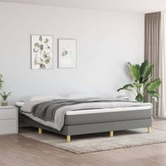 Vidaxl Rám na boxspring posteľ tmavosivý 180x200 cm látka