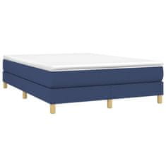 Vidaxl Rám na boxspring posteľ modrý 140x200 cm látka