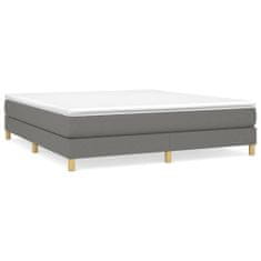 Vidaxl Rám na boxspring posteľ tmavosivý 180x200 cm látka