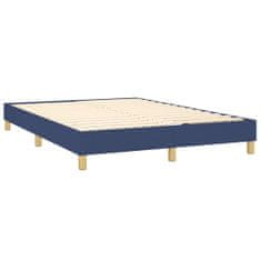 Vidaxl Rám na boxspring posteľ modrý 140x200 cm látka