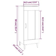 Petromila vidaXL Komoda dub sonoma 34,5x34x90 cm spracované drevo