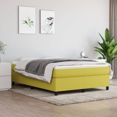 Vidaxl Rám na boxspring posteľ čierny zelený 140x190 cm