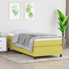 Vidaxl Rám na boxspring posteľ zelený 90x190 cm látka