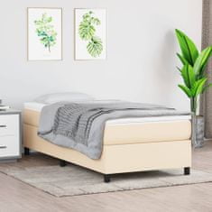 shumee Boxspring posteľ s matracom krémová 100x200 cm látka