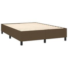 Vidaxl Rám na boxspring posteľ tmavohnedý látka 140x190 cm