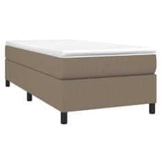 Vidaxl Rám na boxspring posteľ sivohnedý 90x190 cm látka