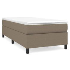 Vidaxl Rám na boxspring posteľ sivohnedý 90x190 cm látka