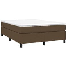 Vidaxl Rám na boxspring posteľ tmavohnedý látka 140x190 cm