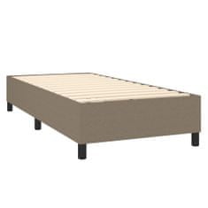 Vidaxl Rám na boxspring posteľ sivohnedý 100x200 cm látka