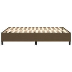 Vidaxl Rám na boxspring posteľ tmavohnedý látka 140x190 cm