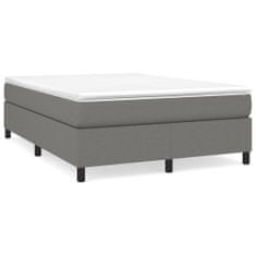 Vidaxl Rám na boxspring posteľ tmavosivý látka 100x200 cm