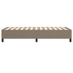 Vidaxl Rám na boxspring posteľ sivohnedý 100x200 cm látka