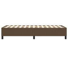 Vidaxl Rám na boxspring posteľ tmavohnedý 140x190 cm látka