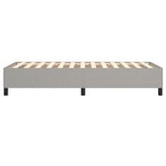 Vidaxl Rám na boxspring posteľ bledosivý 100x200 cm látka