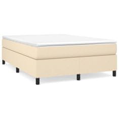 Vidaxl Rám na boxspring krémový látka 140x190 cm