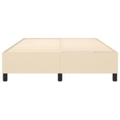 Vidaxl Rám na boxspring krémový látka 140x190 cm