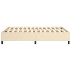 Vidaxl Rám na boxspring krémový látka 140x190 cm