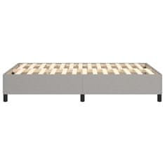 Vidaxl Posteľný rám na boxspring bledosivý 120x200 cm látka