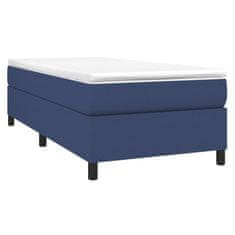 Vidaxl Posteľný rám na boxspring modrý 80x200 cm látka