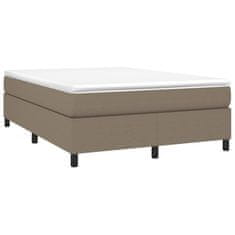 Vidaxl Rám na boxspring posteľ čierny sivohnedý 140x190 cm