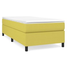 Vidaxl Rám na boxspring posteľ zelený 90x190 cm látka