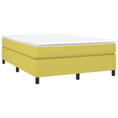 Vidaxl Rám na boxspring posteľ čierny zelený 140x190 cm