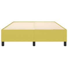 Vidaxl Rám na boxspring posteľ čierny zelený 140x190 cm