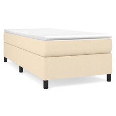 Vidaxl Rám na boxspring posteľ krémový 80x200 cm látka