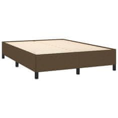 Petromila vidaXL Boxspring posteľ s matracom tmavohnedá 140x190 cm látka